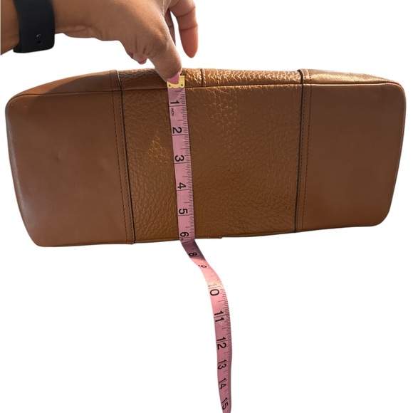 Coach Hadley Luxe Grain Leather Duffle Bag Brown Pebbled Leather - Picture 10 of 10